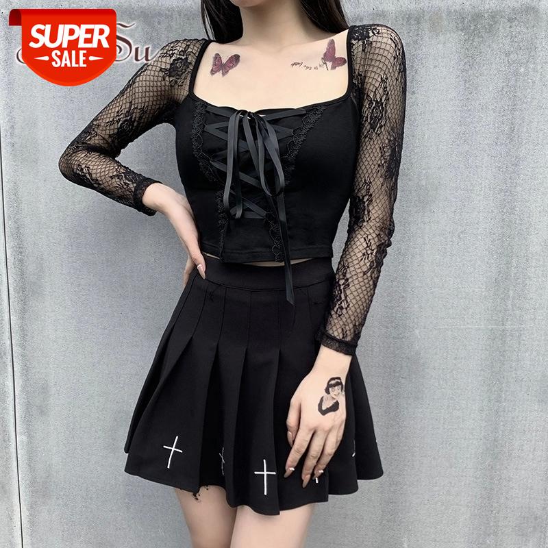 ArtSu Vintage Elegant Black Lace Up Gothic Top Sexy Mesh See Through Long Sleeve Top Women Autumn Bodycon Basic TS28060 #r89P, White
ArtSu Vintage Elegant Black Lace Up Gothic Top Sexy Mesh See Through Long Sleeve Top Women Autumn Bodycon Basic TS28060 #r89P, White