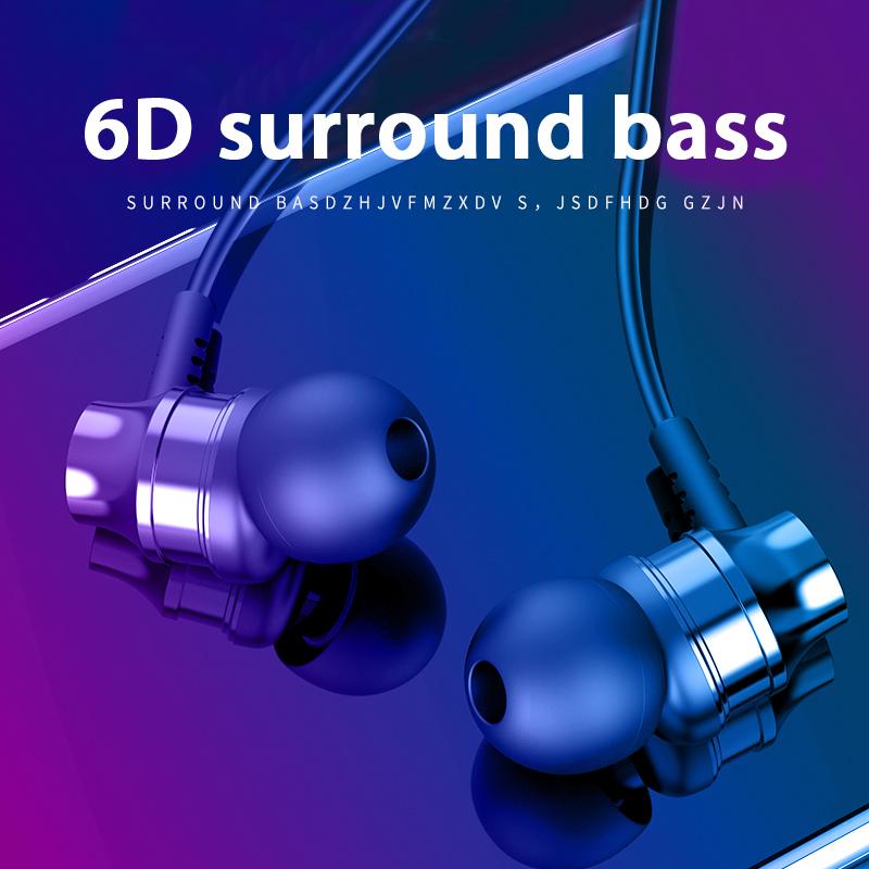 High quality 3.5mm Wired In-Ear Earphone 6D surround Bass Stereo Earbuds with Mic Wired Sports Gaming Headset for smartphone, Red
High quality 3.5mm Wired In-Ear Earphone 6D surround Bass Stereo Earbuds with Mic Wired Sports Gaming Headset for smartphone, Red