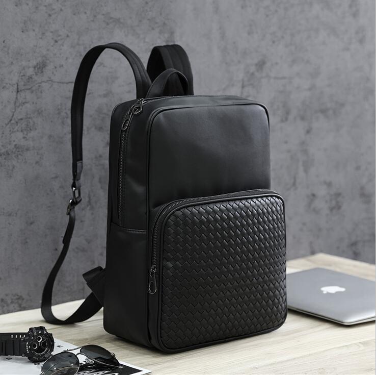 Factory wholesale men brand shoulder bag outdoor simple casual leather backpacks college wind woven fashion backpack street trend solid color mens handbag, Black-4099
Factory wholesale men brand shoulder bag outdoor simple casual leather backpacks college wind woven fashion backpack street trend solid color mens handbag, Black-4099
