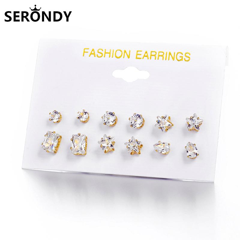 Alloy Zircon 6 Pairs/Set Fashion Stud Earrings For Women 2021 New Trends Popular Jewelry Aesthetic Kpop Punk Statement ED10531
Alloy Zircon 6 Pairs/Set Fashion Stud Earrings For Women 2021 New Trends Popular Jewelry Aesthetic Kpop Punk Statement ED10531