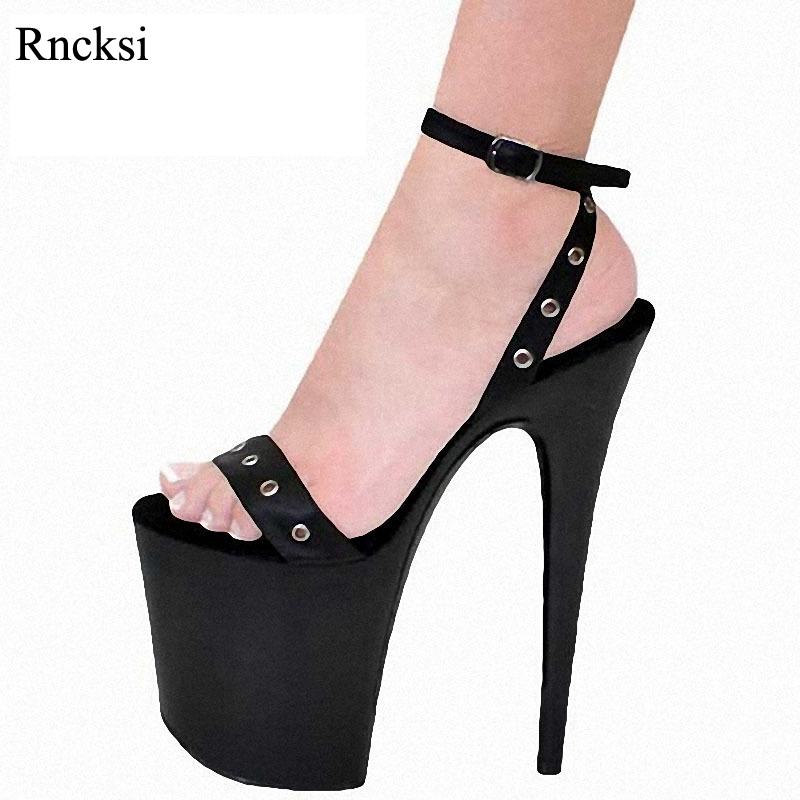 Rncksi Women Sexy Sandals 20CM High Heel Platforms Fashion Women's Fashion Pole Model Dance Sandals Wedding Party Shoes, Black
Rncksi Women Sexy Sandals 20CM High Heel Platforms Fashion Women's Fashion Pole Model Dance Sandals Wedding Party Shoes, Black