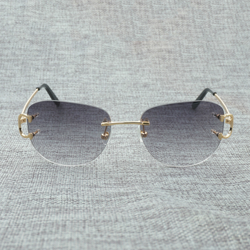 Vintage C Wire Rimless Sunglasses Men Oval Sun Glasses Metal Frame Eyewear Women for Summer Outdoor Shades Oculos Gafas, White;black
Vintage C Wire Rimless Sunglasses Men Oval Sun Glasses Metal Frame Eyewear Women for Summer Outdoor Shades Oculos Gafas, White;black