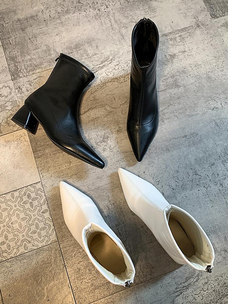 Women's shoes ankle boots 2021 winter new pointed toe fashion plus velvet warm zipper casual thick heel high heels1, White
Women's shoes ankle boots 2021 winter new pointed toe fashion plus velvet warm zipper casual thick heel high heels1, White