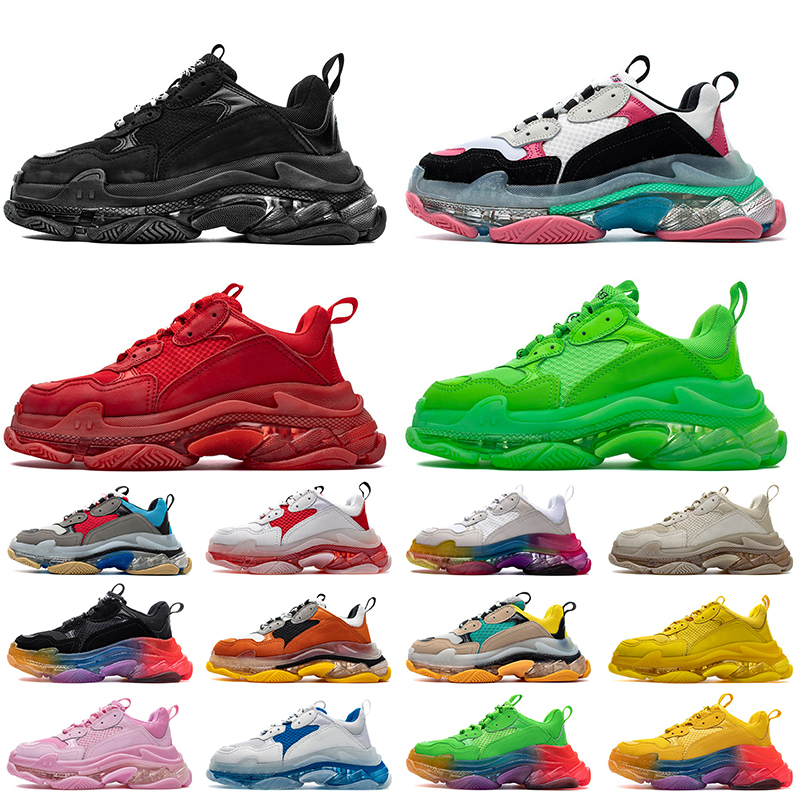 Top Quality Luxury Mens Womens Triple S Sneakers 17FW Paris Clear Sole Mens Womens Designer Shoes Vintage Platform Casual Shoes Chaussures, #16
Top Quality Luxury Mens Womens Triple S Sneakers 17FW Paris Clear Sole Mens Womens Designer Shoes Vintage Platform Casual Shoes Chaussures, #16