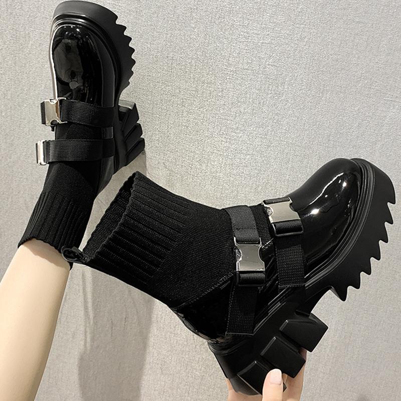 2021 Women Boots Shoes Woman Booties Ladies Short Platform Ankle High Boots Female Lady Motorcycle Shoes For Women, Black 1
2021 Women Boots Shoes Woman Booties Ladies Short Platform Ankle High Boots Female Lady Motorcycle Shoes For Women, Black 1