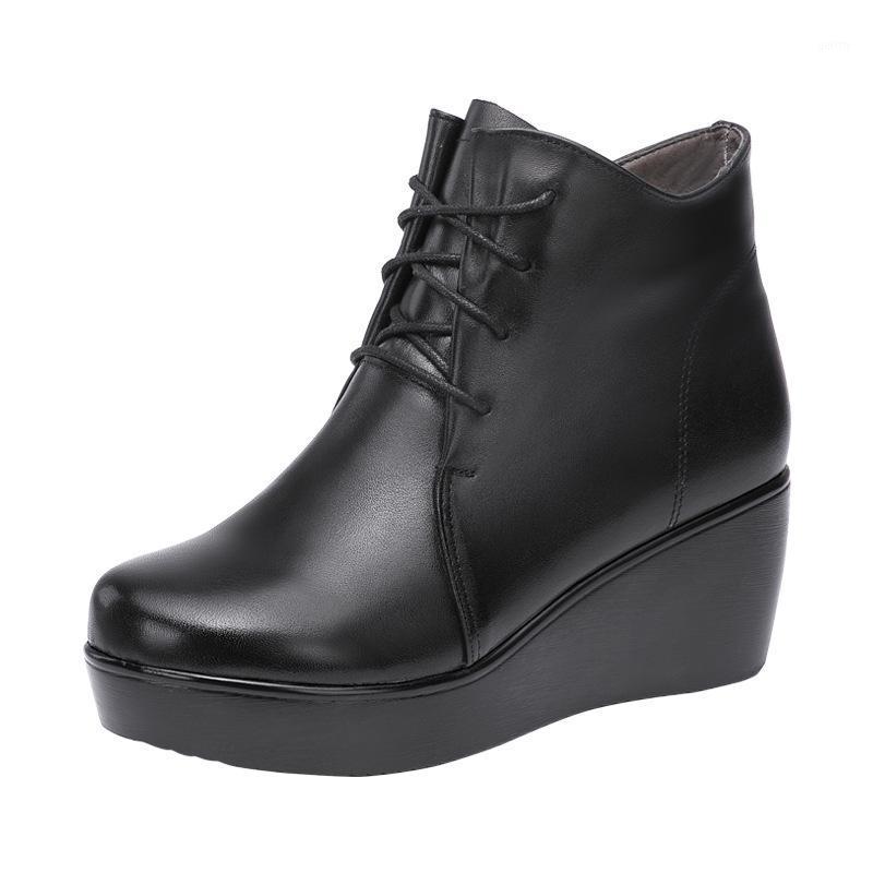 Size (32-43) Black Wedge Shoes Ankle Women Short Boots 2021 Fall Winter Shoes Warm Platform Boots Ladies Genuine Leather1, Fur lining 6cm
Size (32-43) Black Wedge Shoes Ankle Women Short Boots 2021 Fall Winter Shoes Warm Platform Boots Ladies Genuine Leather1, Fur lining 6cm