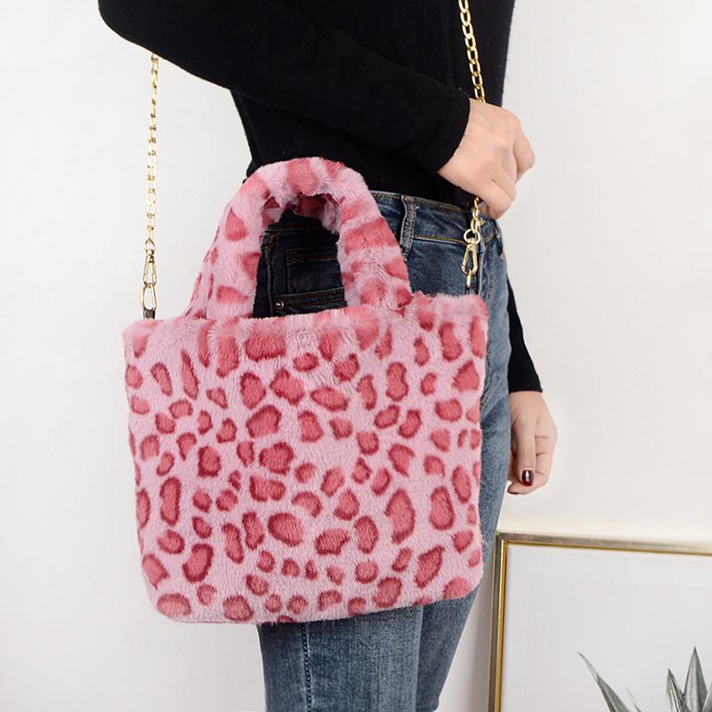 Winter Fashion Faux Fur Bag Large Capacity Leopard Print Bag Women's One-shoulder Messenger Handbag Plush Female, Khaki
Winter Fashion Faux Fur Bag Large Capacity Leopard Print Bag Women's One-shoulder Messenger Handbag Plush Female, Khaki