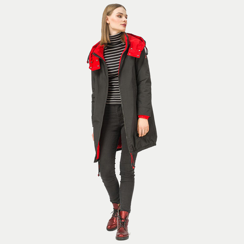 Collection Spring Autumn Womens Jacket Coat Warm Windproof Jacket Plus Size with Hood Pockets Fashion Parka clothing 201027