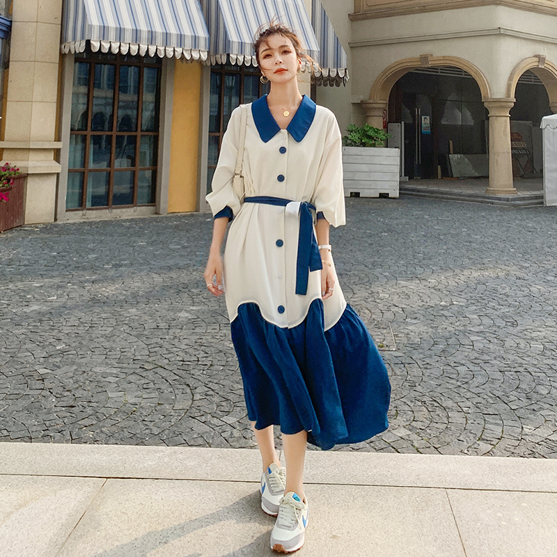 2021 New Women's Dress Spring Long Fishtail Casual Seam Big S- Doll Fashion Shirt Dress1s 1ji8, Navy
2021 New Women's Dress Spring Long Fishtail Casual Seam Big S- Doll Fashion Shirt Dress1s 1ji8, Navy