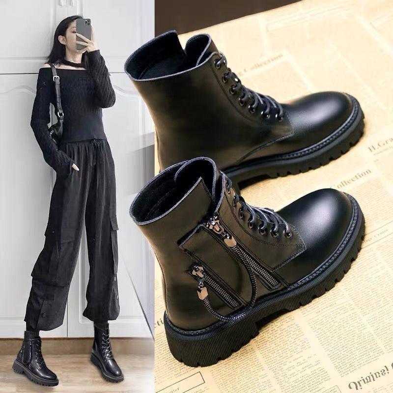 Ins Hot New Women Boots Riding, Equestrian Ankle Boots Low (1cm-3cm) Platform Lace-Up Plus Size 36-411, Black
Ins Hot New Women Boots Riding, Equestrian Ankle Boots Low (1cm-3cm) Platform Lace-Up Plus Size 36-411, Black