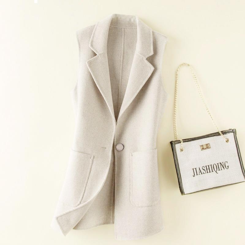 2021 New Spring female autumn wool vests solid sleeveless vest pockets half long jackets y221 Q03M, Heise
2021 New Spring female autumn wool vests solid sleeveless vest pockets half long jackets y221 Q03M, Heise