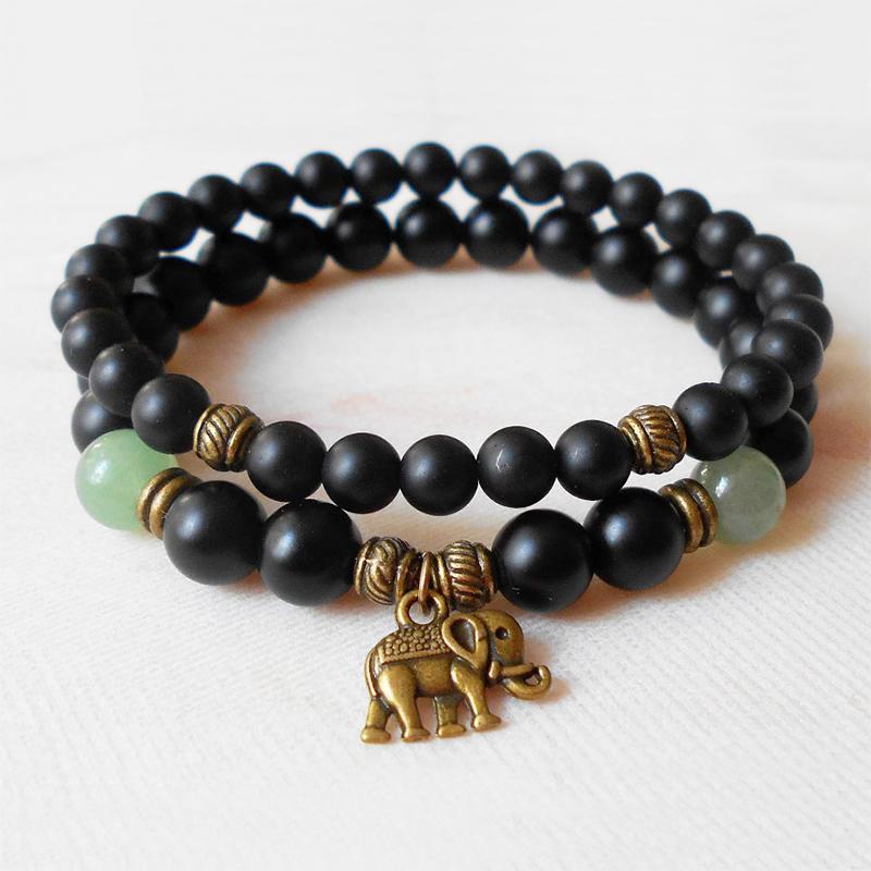 Tennis Yoga Bead Men Elephant Bracelet Set Mala Beads Healing Stone Wrist 6mm & 8mm Matte Black Onyx Energy Bracelet1
Tennis Yoga Bead Men Elephant Bracelet Set Mala Beads Healing Stone Wrist 6mm & 8mm Matte Black Onyx Energy Bracelet1