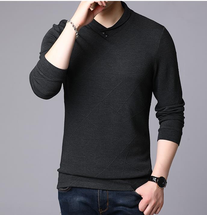 2020 New Autumn and Winter V-neck Solid Color Long-sleeved T Shirt Men' Handsome Fashion Clothes 2092, 2092- 01
2020 New Autumn and Winter V-neck Solid Color Long-sleeved T Shirt Men' Handsome Fashion Clothes 2092, 2092- 01