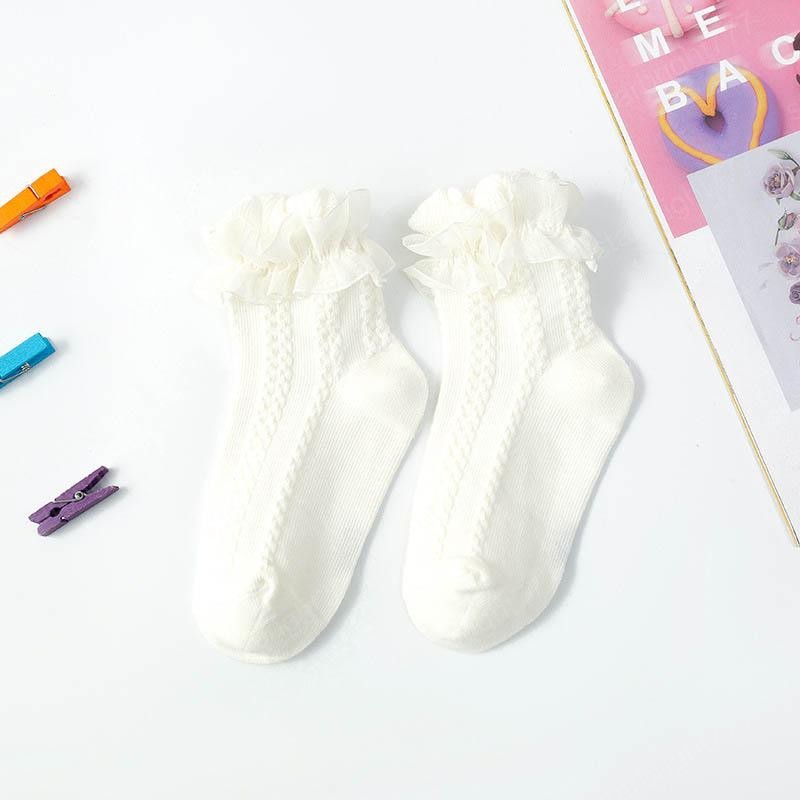 Sweet baby socks lace girls socks cotton princess dance of socks kids sock baby girl clothes girls clothes wholesale