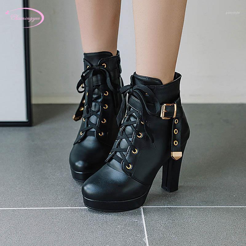 Street comfortable round ankle boots fashion zipper waterproof white black pink super high heel thick riding boots women's shoes1 
Street comfortable round ankle boots fashion zipper waterproof white black pink super high heel thick riding boots women's shoes1