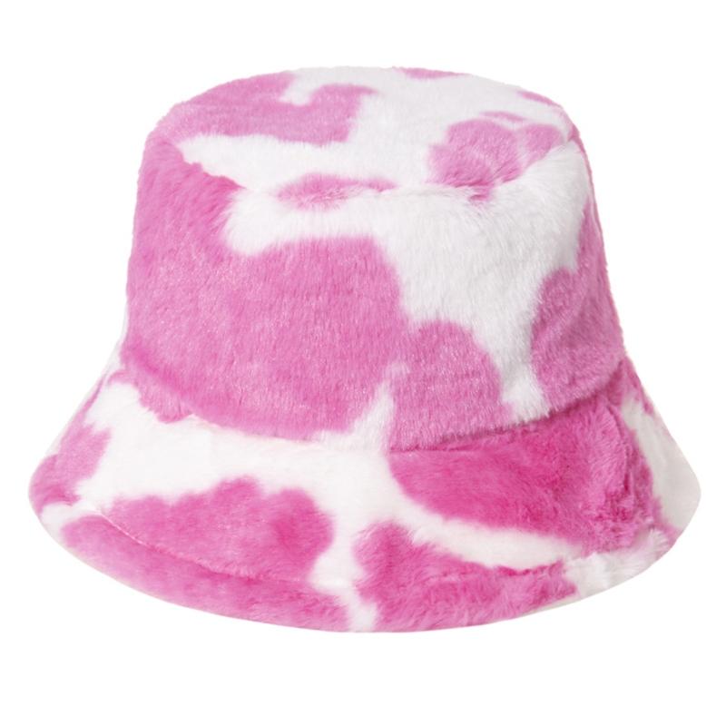 Wide Brim Hats Women Winter Warm Fluffy Plush Bucket Hat Milk Cow Print Panama Fisherman Cap 03KF
Wide Brim Hats Women Winter Warm Fluffy Plush Bucket Hat Milk Cow Print Panama Fisherman Cap 03KF