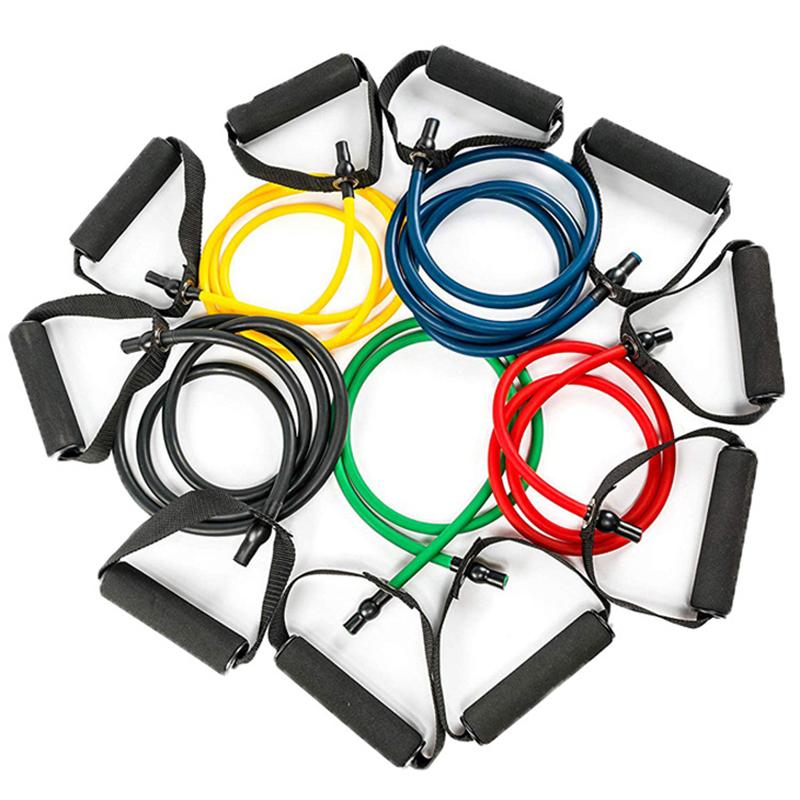 Yoga Pull Rope 5 Levels Resistance Bands With Handles Elastic Fitness Exercise Tube Band Indoor Home Workout Strength Trainers
Yoga Pull Rope 5 Levels Resistance Bands With Handles Elastic Fitness Exercise Tube Band Indoor Home Workout Strength Trainers