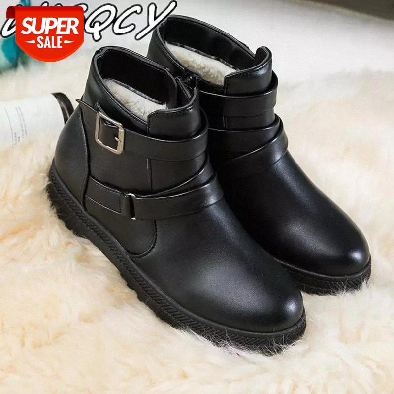 2019 Winter New Product Plus Velvet Warm Snow Boots Wild Low-heeled Round head Buckle Korean Women Boots Quality Leather boots #7j9p, Black
2019 Winter New Product Plus Velvet Warm Snow Boots Wild Low-heeled Round head Buckle Korean Women Boots Quality Leather boots #7j9p, Black