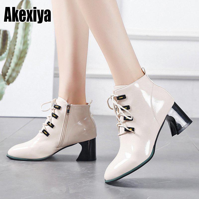 Fashion Zipper High heels Shoes Woman High Heel Platform PU Leather Boots Lace up Women Shoes Ankle Boots Girls p0451, Black
Fashion Zipper High heels Shoes Woman High Heel Platform PU Leather Boots Lace up Women Shoes Ankle Boots Girls p0451, Black