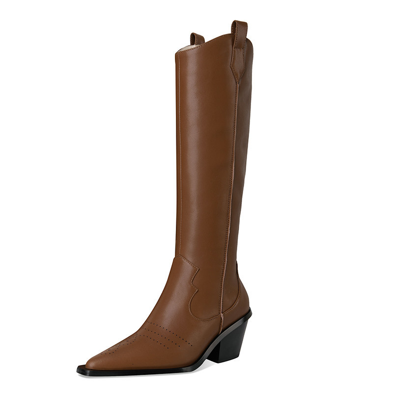 2021 New Large 34-42 Women's Winter Genuine to Heels Ladies Knee High Boots ERZQ, Brown.
2021 New Large 34-42 Women's Winter Genuine to Heels Ladies Knee High Boots ERZQ, Brown.