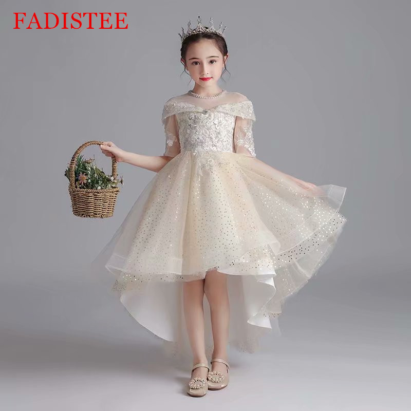 FADISTEE Girl dress Flower Girl Dresses lace Baby Girl Infant Dress Kids Formal Wear girls dress High Low Tulle and Lace Half Sleeve, Same as image
FADISTEE Girl dress Flower Girl Dresses lace Baby Girl Infant Dress Kids Formal Wear girls dress High Low Tulle and Lace Half Sleeve, Same as image