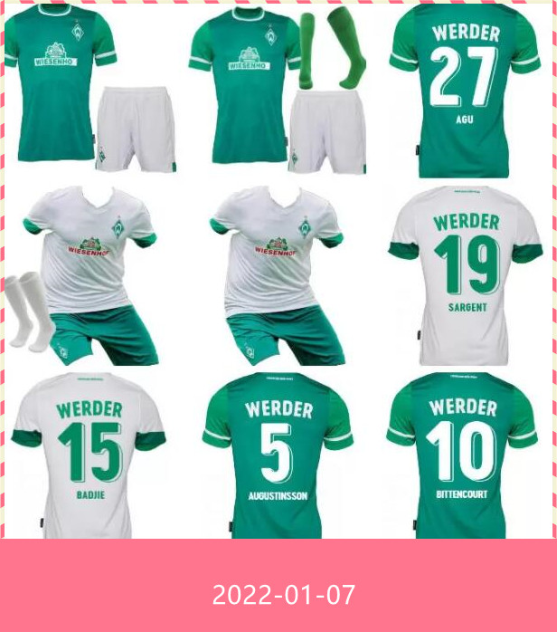 2021 2022 SV Werder Bremen Soccer Jerseys home away 21 22 FRIEDL FULLKRUG EGGESTEIN OSAKO BITTENCOURT RASHICA KLAASSEN VELJKOVIC SARGENT men
2021 2022 SV Werder Bremen Soccer Jerseys home away 21 22 FRIEDL FULLKRUG EGGESTEIN OSAKO BITTENCOURT RASHICA KLAASSEN VELJKOVIC SARGENT men