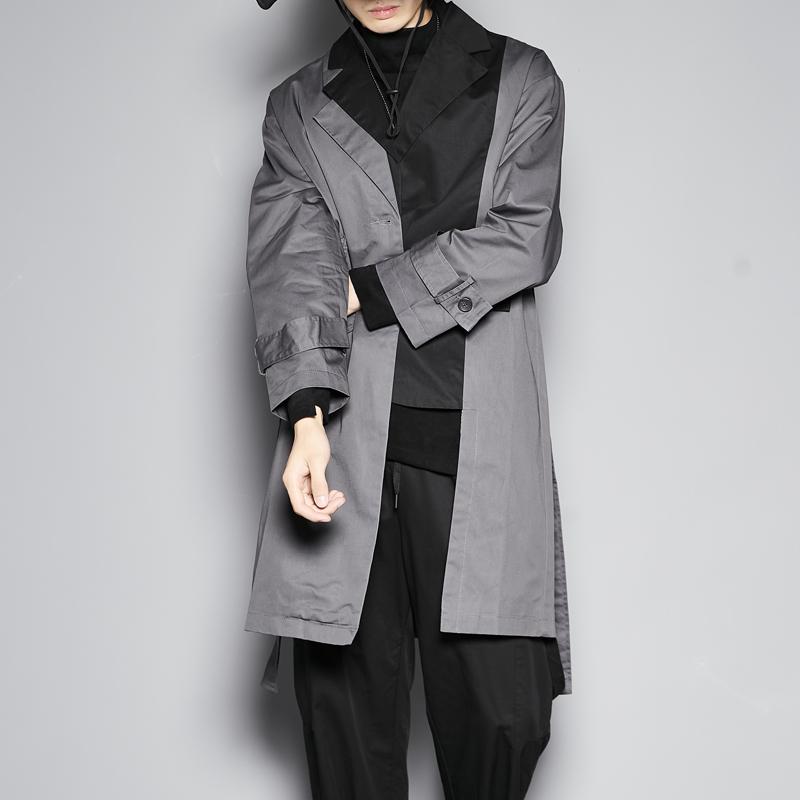 2020 Black department Mosaic contrast agent cool sense of loose runway style style long windbreaker fashion coat
2020 Black department Mosaic contrast agent cool sense of loose runway style style long windbreaker fashion coat