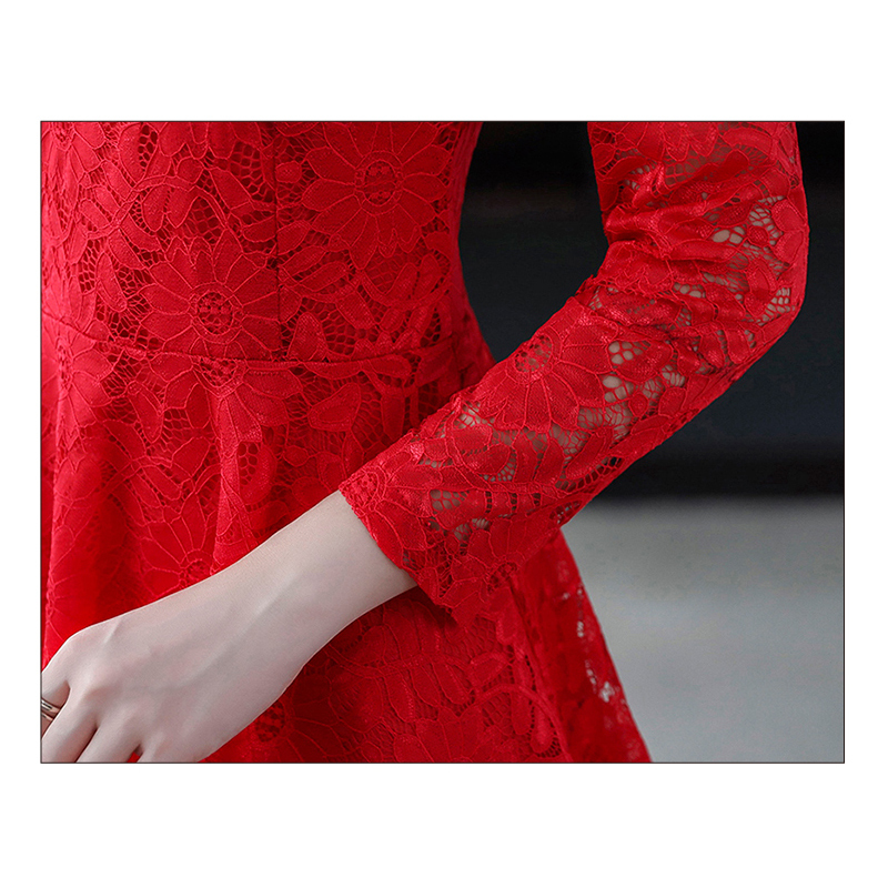 2019 New Long Sleeve Solid Lace Blouse Women Shirt OL Sexy Floral Plus Size Pullover Lace Women Shirt Tops Camisas Mujer 50 T200321