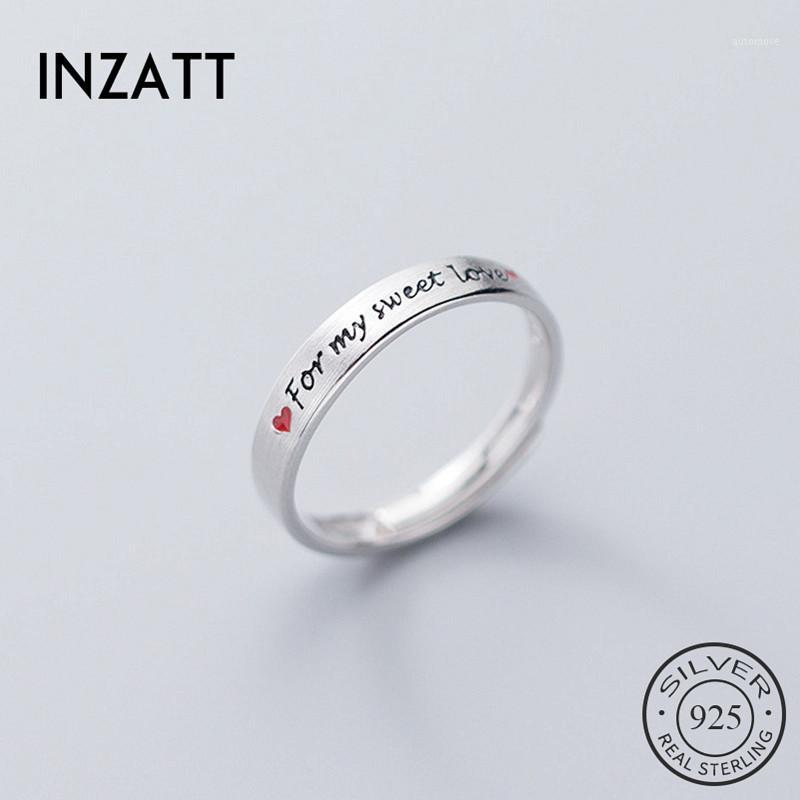 INZAReal 925 Sterling Silver Letter Adjustable Couple Ring For Fashion Woman Wedding Fine Jewelry Cute Accessories Gift1
INZAReal 925 Sterling Silver Letter Adjustable Couple Ring For Fashion Woman Wedding Fine Jewelry Cute Accessories Gift1