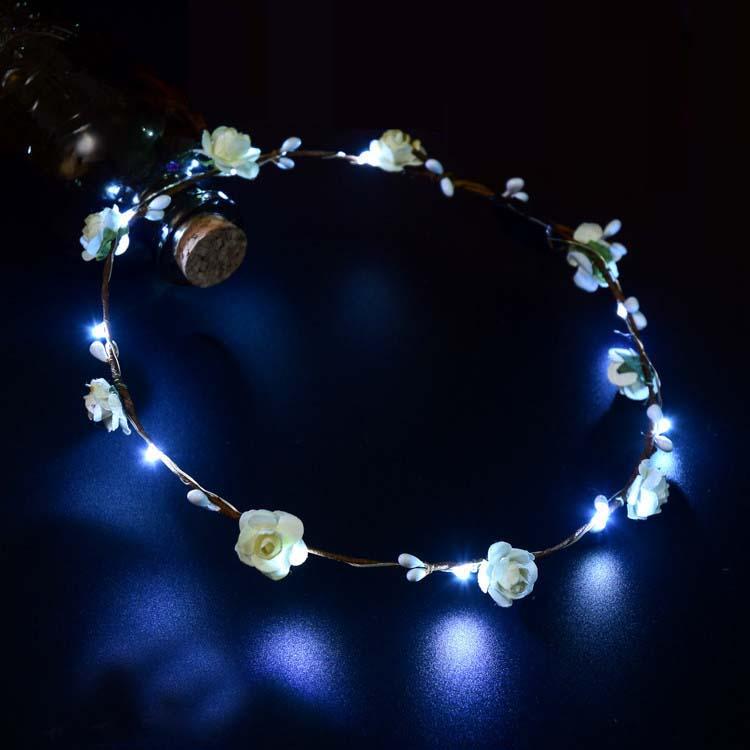 Women Girls Blinking LED Flower Wreath Light up Headband Hair Garland Glow Neon Party Gift wedding birthday Christmas Xmas
Women Girls Blinking LED Flower Wreath Light up Headband Hair Garland Glow Neon Party Gift wedding birthday Christmas Xmas