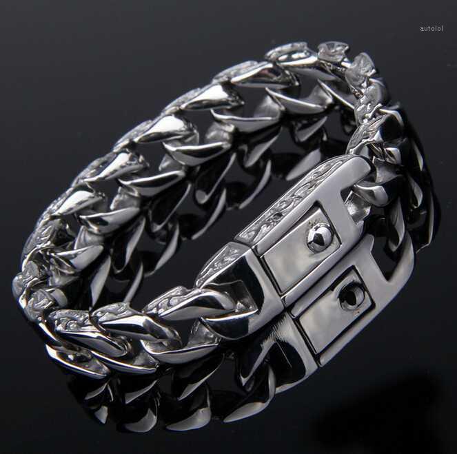 PUNK Rock Vintage Biker Jewelry Hiphop 316L STAINLESS Steel Mens Women Bracelet Curb Cuban Link Chain Bracelet bangle 18-22cm1
PUNK Rock Vintage Biker Jewelry Hiphop 316L STAINLESS Steel Mens Women Bracelet Curb Cuban Link Chain Bracelet bangle 18-22cm1