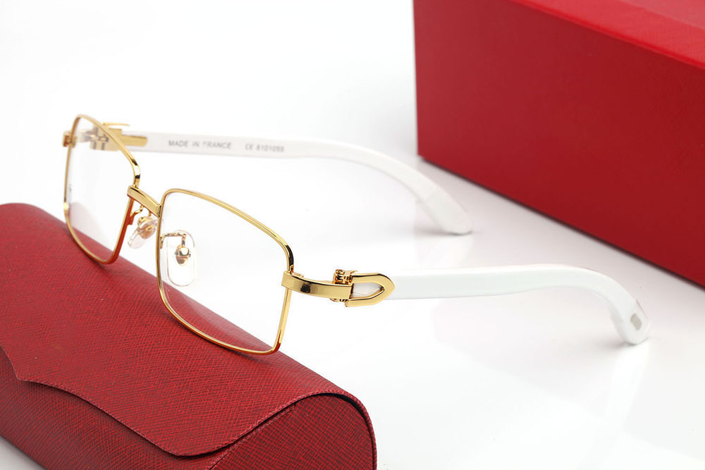 transparent designer sunglasses for women unisex mens buffalo horn glasses men woman full frame sport sunglass eyeglasses silver gold metal wood eyewear lunettes