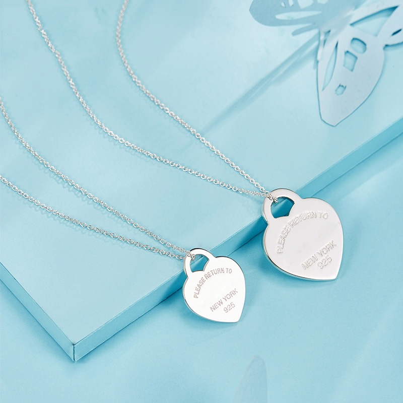 Fashion Brand T Necklace Jewelry Heart-Shaped Pendant Love Necklaces For Women's Party Wedding Gifts Wholesale
Fashion Brand T Necklace Jewelry Heart-Shaped Pendant Love Necklaces For Women's Party Wedding Gifts Wholesale