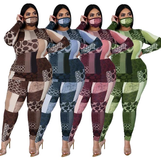 Plus Size Women 2 Piece Set Casual O Neck Long Sleeve Skinny 2pcs Women Designers Clothes
Plus Size Women 2 Piece Set Casual O Neck Long Sleeve Skinny 2pcs Women Designers Clothes