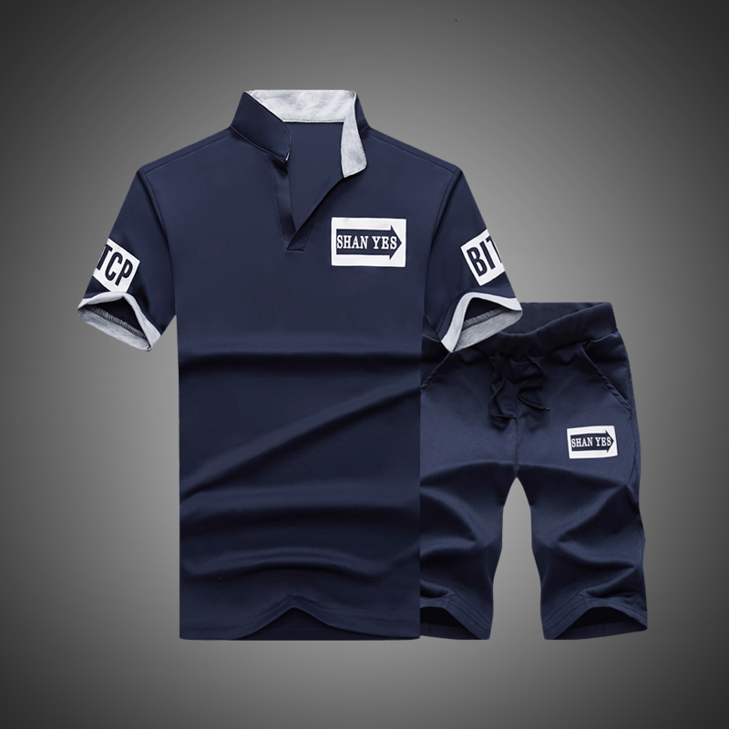 2021 New Sportsuits Men Brand Fitness Suits Summer 2pc Top Short Set Mens Stand Collar Fashion 2 Pieces T-shirt Shorts Tracksuit Fgpx, Blue
2021 New Sportsuits Men Brand Fitness Suits Summer 2pc Top Short Set Mens Stand Collar Fashion 2 Pieces T-shirt Shorts Tracksuit Fgpx, Blue