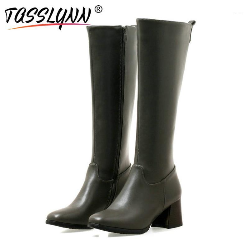 TASSLYNN 2020 Women Boots Square High Heels Winter Shoes Women Boots Zip Convenient Square Toe PU Leather Ladies Size 431, Green
TASSLYNN 2020 Women Boots Square High Heels Winter Shoes Women Boots Zip Convenient Square Toe PU Leather Ladies Size 431, Green