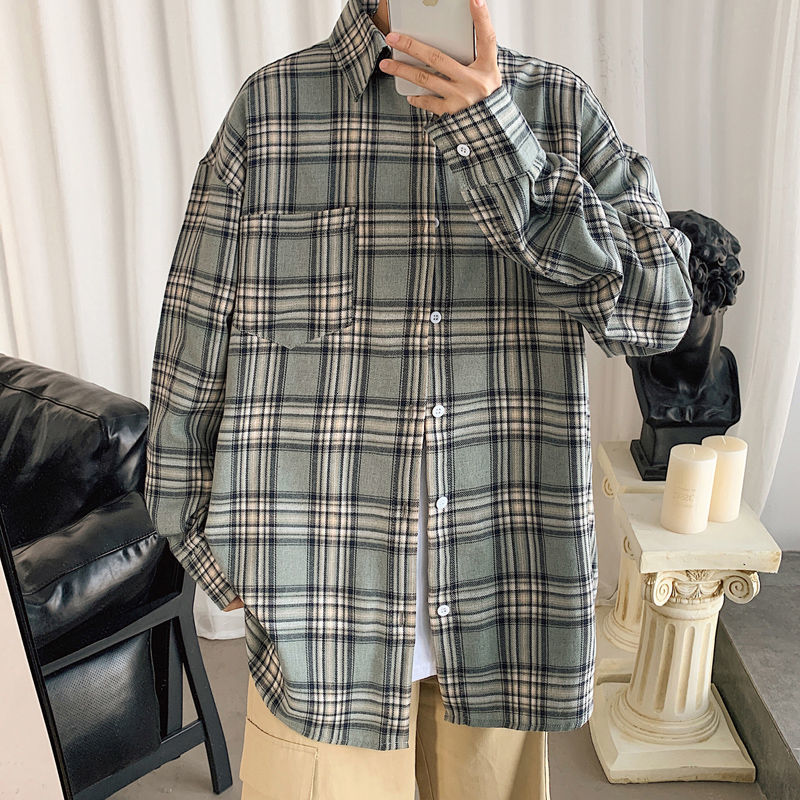 Shirts 2021 Men's Spring and Winter New Fine-fitting Chess Printed Long Sleeve Shirt Clothing LPMM, Gray.
Shirts 2021 Men's Spring and Winter New Fine-fitting Chess Printed Long Sleeve Shirt Clothing LPMM, Gray.