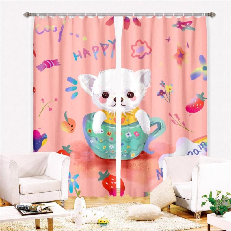 Cute Cartoon Pet Dog Blackout Curtains for Children Room Colorful Curtains for Kids Bedroom Window Drapes Kindergarden, As picture
Cute Cartoon Pet Dog Blackout Curtains for Children Room Colorful Curtains for Kids Bedroom Window Drapes Kindergarden, As picture