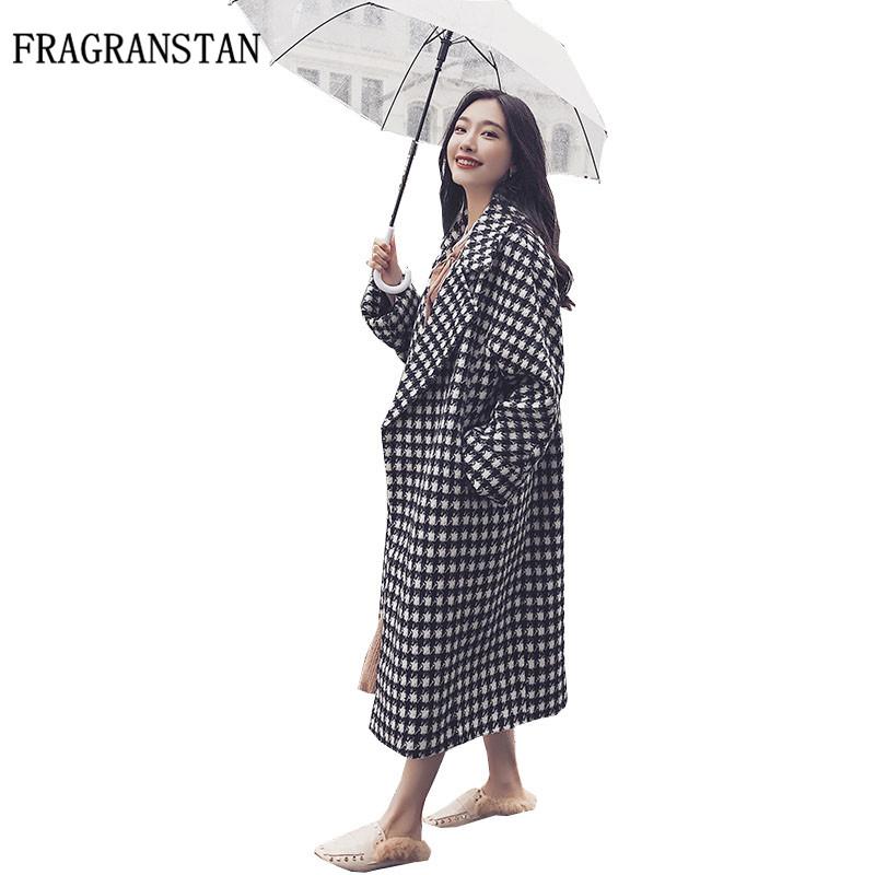 Hot 2020 Women New Fashion Long Wool Jackets Autumn Winter Plaid Slim Casual Parkas Felmale Woolen Coat Thick Warm Vestidos H184, Black
Hot 2020 Women New Fashion Long Wool Jackets Autumn Winter Plaid Slim Casual Parkas Felmale Woolen Coat Thick Warm Vestidos H184, Black