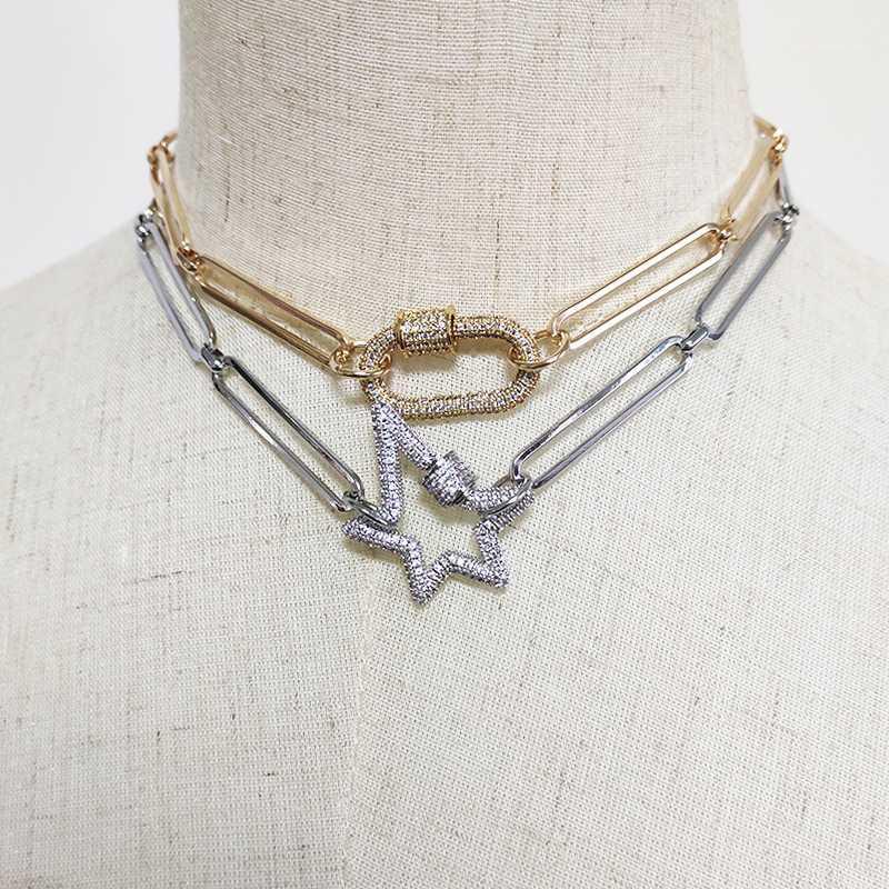 women fashion pentagram pendant choker punk rectangle thick chain handmade summer trend clothes accessories daily wild man gifts1
women fashion pentagram pendant choker punk rectangle thick chain handmade summer trend clothes accessories daily wild man gifts1