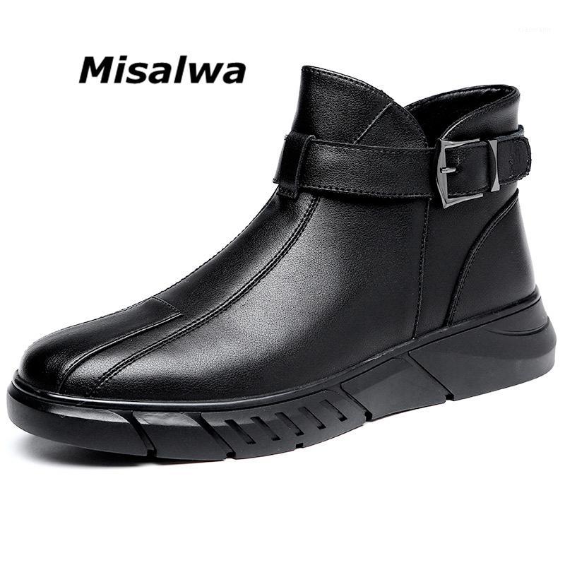 Misalwa Short Men Boots Winter / Spring Zipper Buckle Slip-on Black Leather Ankle Boots Platform High-top Shoes1, Black spring
Misalwa Short Men Boots Winter / Spring Zipper Buckle Slip-on Black Leather Ankle Boots Platform High-top Shoes1, Black spring