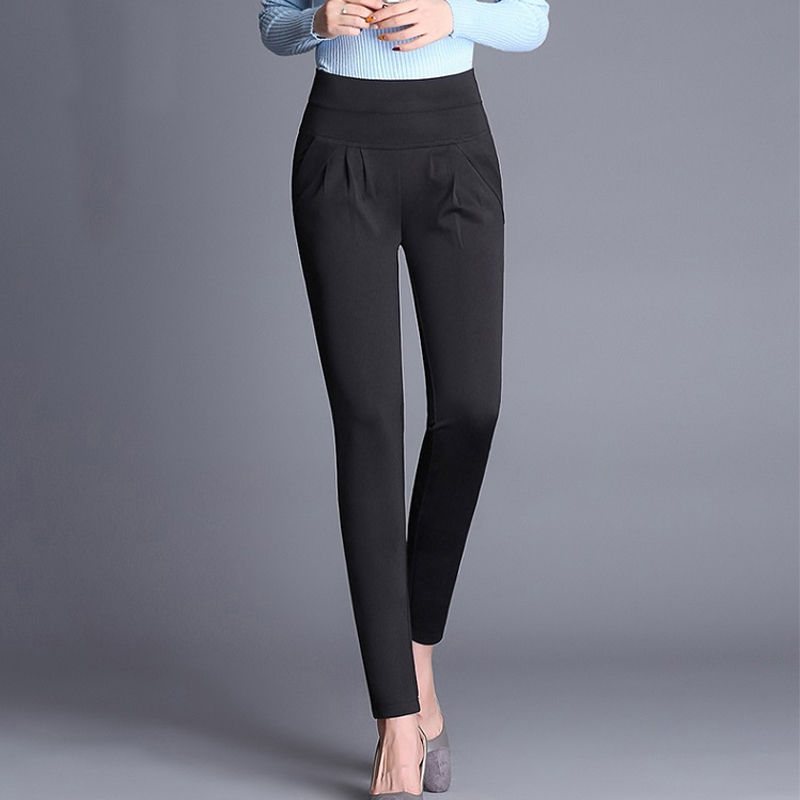 Women Pants Spring Long Harem Pants High Waist Elastic Waist Solid Plus Size S-6XL Loose Ladies Female Trousers 7433 50 201228