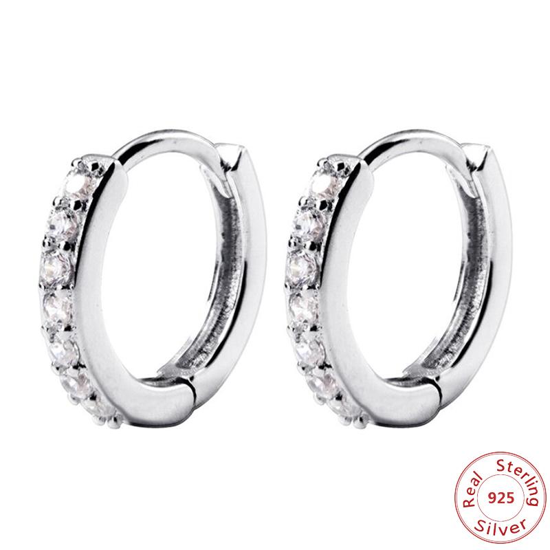 Fashion Ladies Loop Earring Round-Shape with Crystal Rhinestone Cubic Zirconia Hoop Earrings for Women 925 Sterling Silver
Fashion Ladies Loop Earring Round-Shape with Crystal Rhinestone Cubic Zirconia Hoop Earrings for Women 925 Sterling Silver