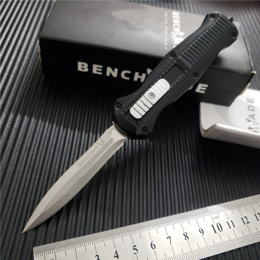Benchmade Mini Infidel Double action Automatic knives 3350 3320 D2 Steel Spear Point EDC Pocket Tactical gear Survival knife with nylon 535 537 BM42 3300 sheath
Benchmade Mini Infidel Double action Automatic knives 3350 3320 D2 Steel Spear Point EDC Pocket Tactical gear Survival knife with nylon 535 537 BM42 3300 sheath