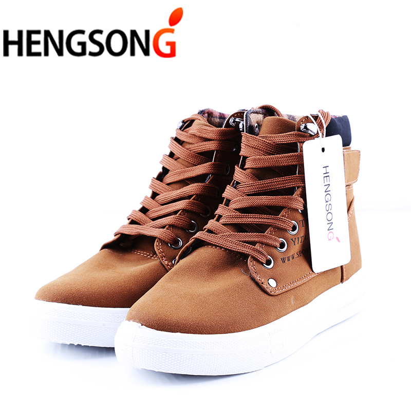 HENGSONG Spring Autumn Warm Tenis Masculino Male Men's Vulcanize Shoes Botas Men TR871485 Y200801