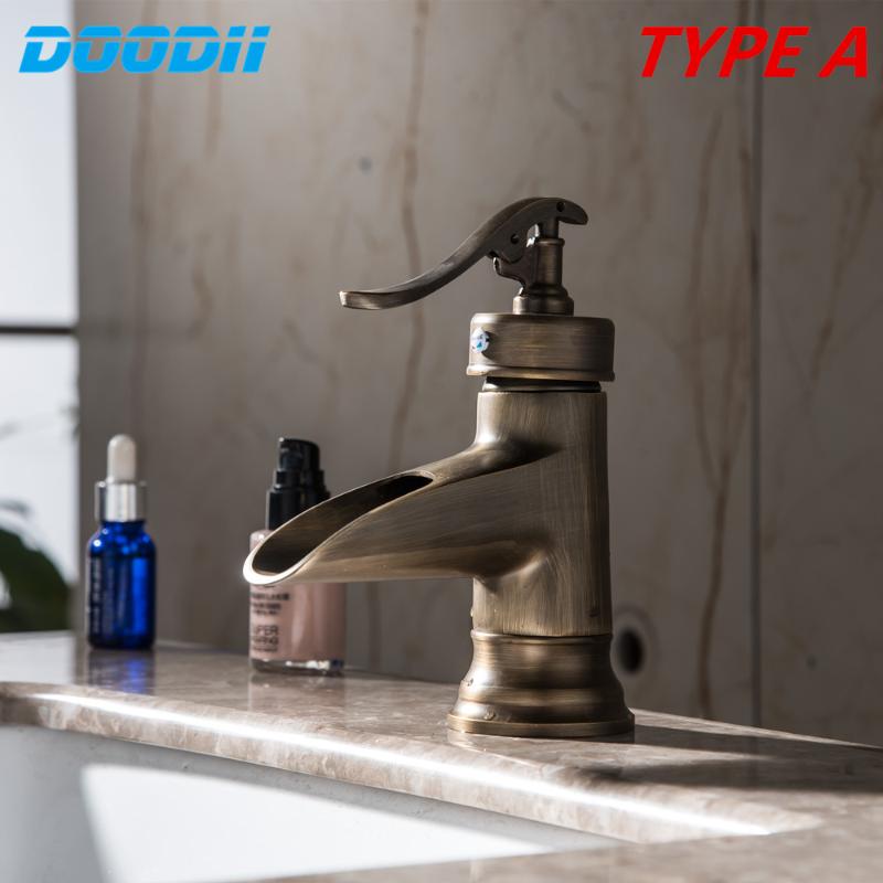 Antique Classic Brass Faucet Bathroom Faucets Quick Open Deck Mount Sink Basin Mixer Tap Brass Waterfall Faucet DOODII
Antique Classic Brass Faucet Bathroom Faucets Quick Open Deck Mount Sink Basin Mixer Tap Brass Waterfall Faucet DOODII