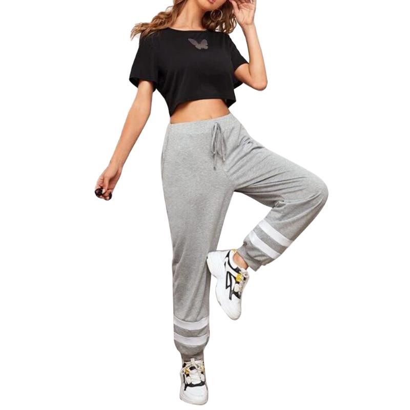 2021 high waist white Striped patchwork sporty harem pants spring autumn winter women loose casual sporty streetwear trousers, As pic
2021 high waist white Striped patchwork sporty harem pants spring autumn winter women loose casual sporty streetwear trousers, As pic