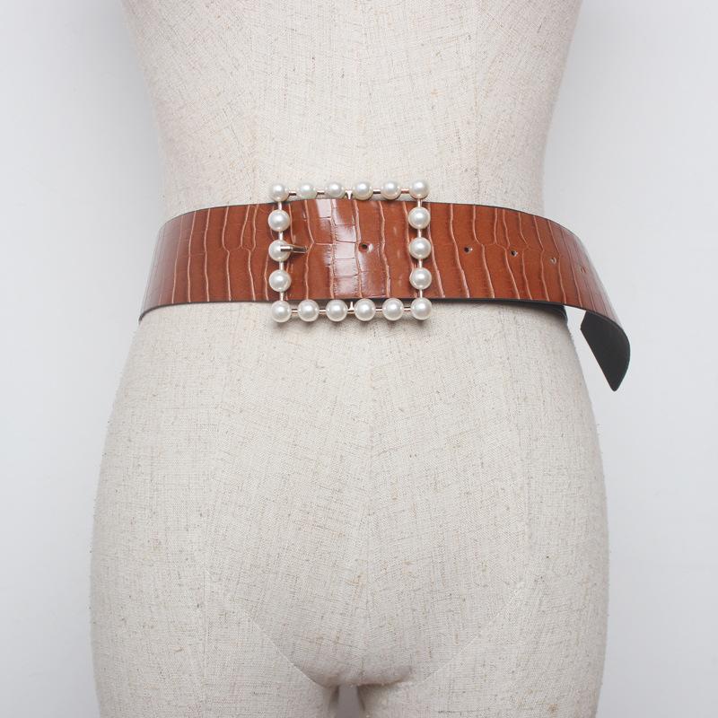 Fashion 2020 Women Wide Waist Belts Crocodile Pattern Faux PU Leather Female Waistband Cummerbunds Luxury Metal Corset Belts, Black
Fashion 2020 Women Wide Waist Belts Crocodile Pattern Faux PU Leather Female Waistband Cummerbunds Luxury Metal Corset Belts, Black