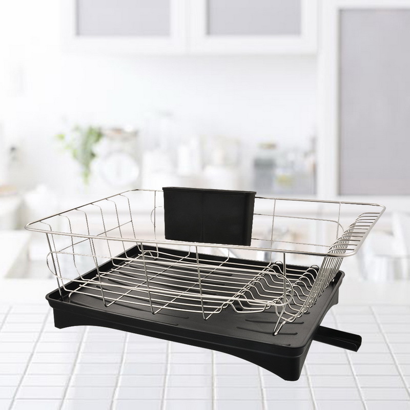 1PCs Multifunctional Stainless Steel Dish Rack Plates Bowl Cup Drying Storage Rack Organizer Kitchen Organizer Storage Racks T20041315734