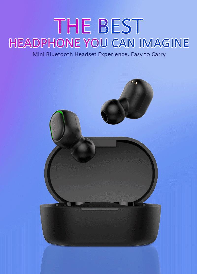 Explosive E7S Bluetooth Headset Mini TWS True Wireless Bluetooth In-Ear Earbuds for, Black
Explosive E7S Bluetooth Headset Mini TWS True Wireless Bluetooth In-Ear Earbuds for, Black